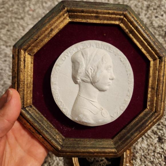 Vintage Italian medallion and crest wall art framed decor Florentia 60s - Picture 3 of 10